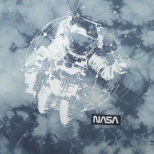 Hyper Space NASA Tie Dye T Shirt Size 3XL Astronauts Rolled Short Sleeve Hem